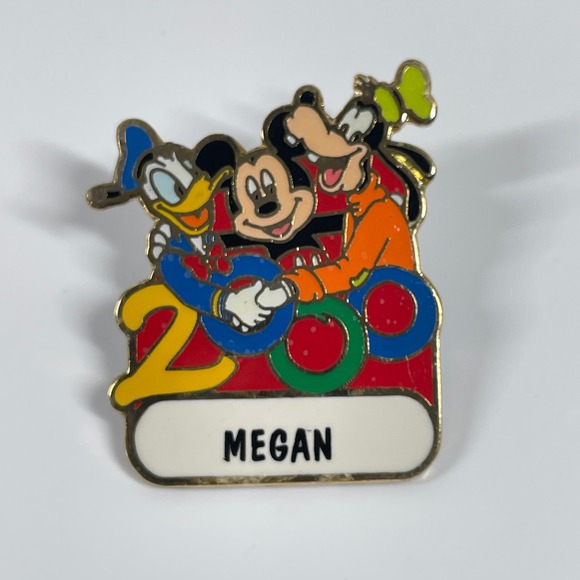 Disney Jewelry - Disney Pin Walt Disney World 2000 Megan Mickey Donald Goofy Millennium Vintage